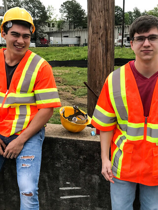 Two workers engage in a gay session where Axel sucks Will&#39;s dick