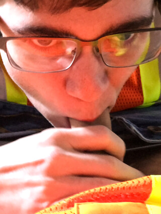 Two workers engage in a gay session where Axel sucks Will&#39;s dick