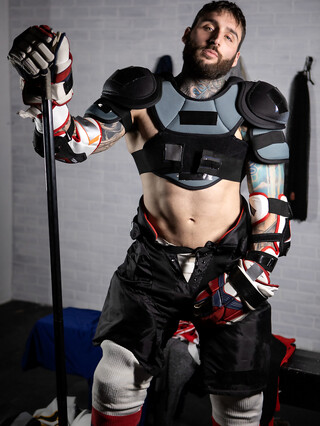 Gay hockey player Aiden Jacobs gets creampied by his teammate Tony D Angelo