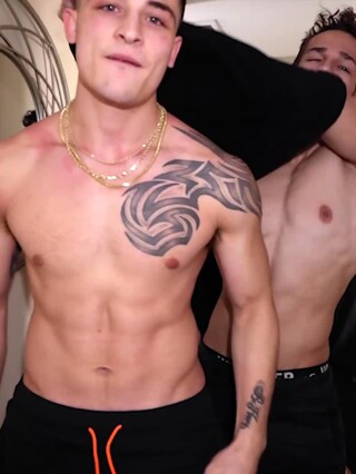 Kane Hardy Warms Up Our New Muscle Man Maximus Kelly