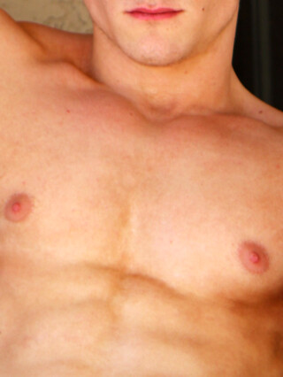 Blonde Ripped Stud Jerks Off