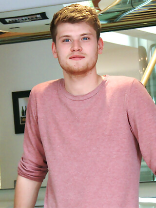 Straight Blond Footballer Archie Wanks his Uncut Cock Wearing his Football Kit & Cums all over Himself!